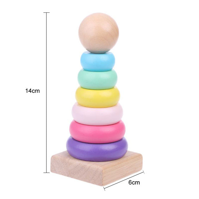 Multicolored Stacking Ring Toy