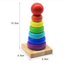 Load image into Gallery viewer, Multicolored Stacking Ring Toy
